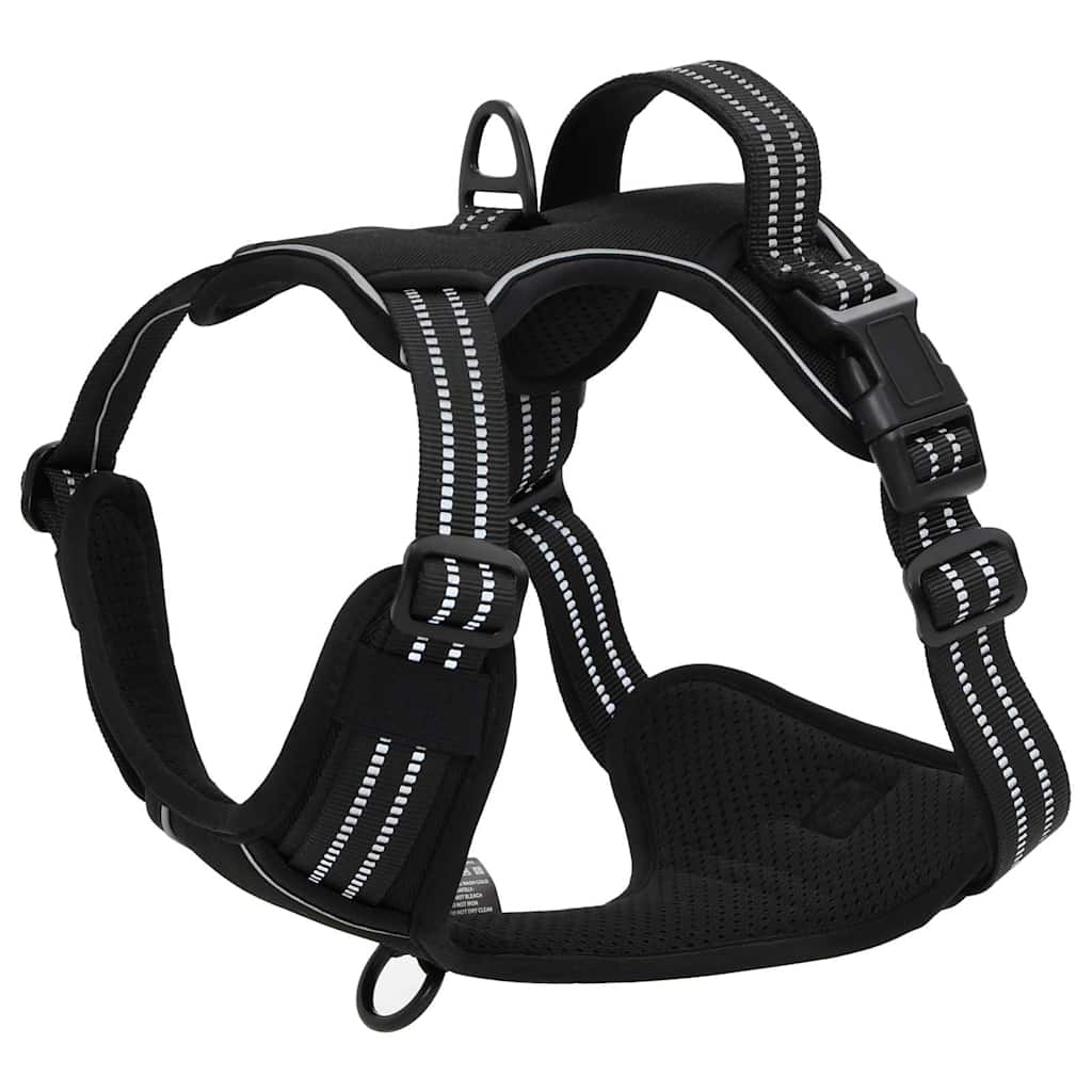 Pettorina per Cani con Guinzaglio e Collare Regolabile Nero S | homemem39
