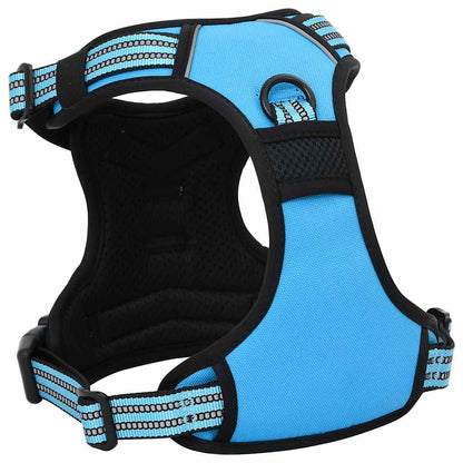 Pettorina per Cani con Guinzaglio e Collare Regolabile Blu L | homemem39