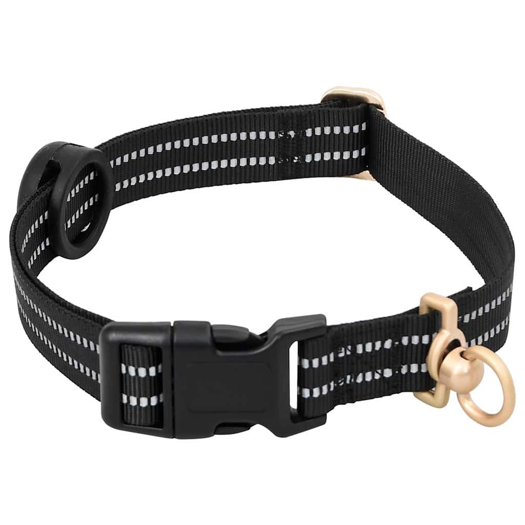 Pettorina per Cani con Guinzaglio e Collare Regolabile Nero XL | homemem39
