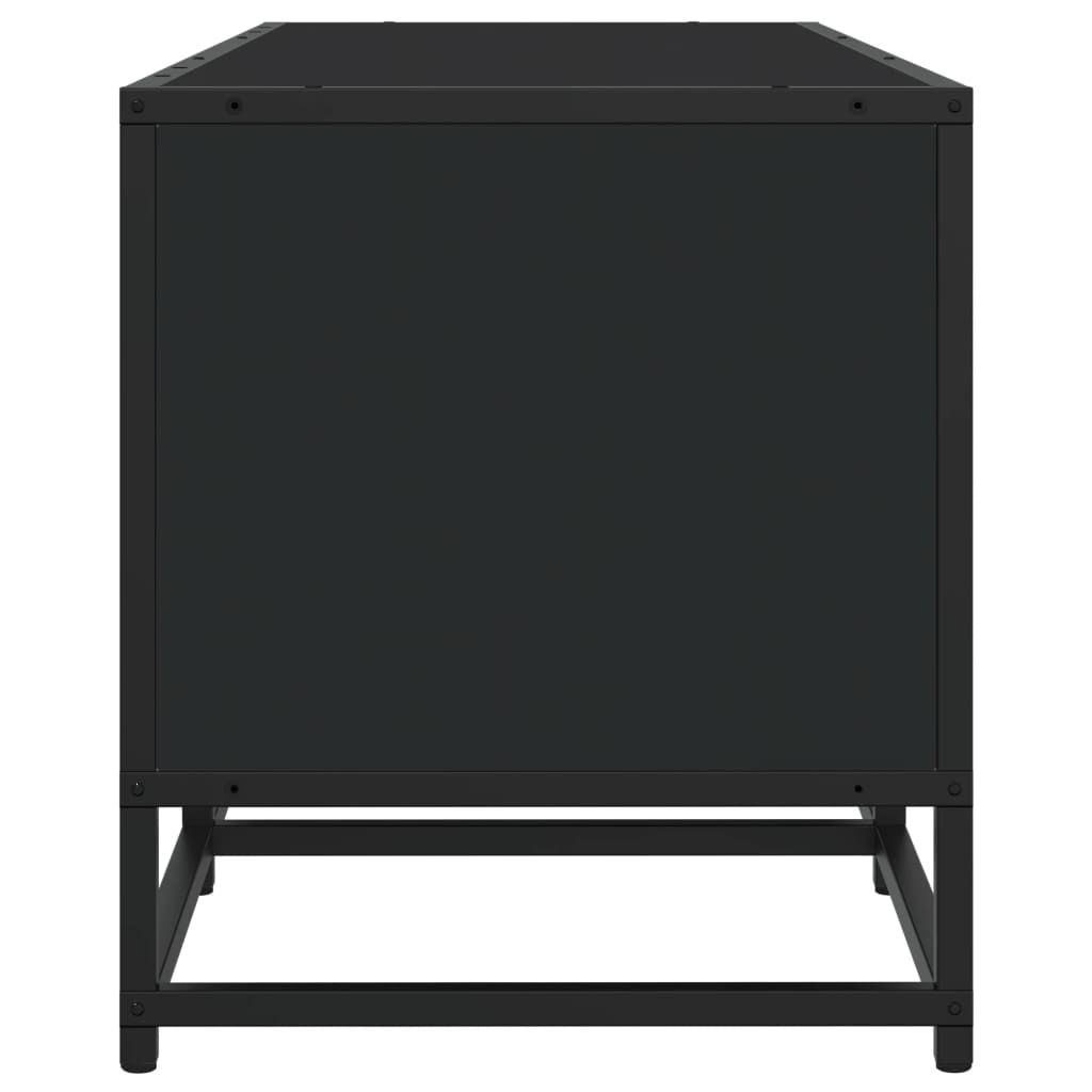 Mobile Porta TV Nero 180x35x41 cm in Truciolato - homemem39