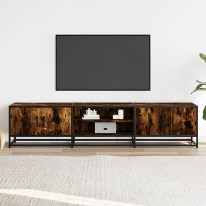 Mobile Porta TV Rovere Fumo 180x35x41 cm in Truciolato