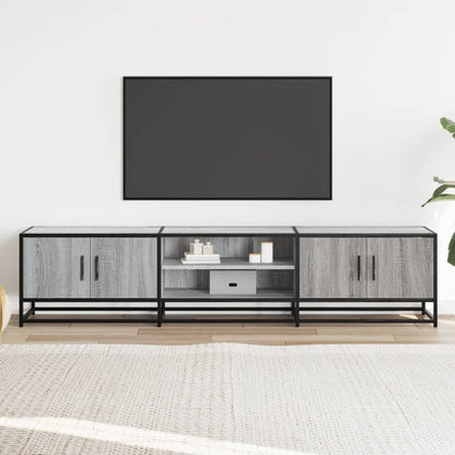 Mobile Porta TV Grigio Sonoma 180x35x41 cm in Truciolato - homemem39
