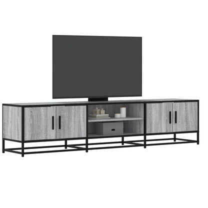 Mobile Porta TV Grigio Sonoma 180x35x41 cm in Truciolato - homemem39