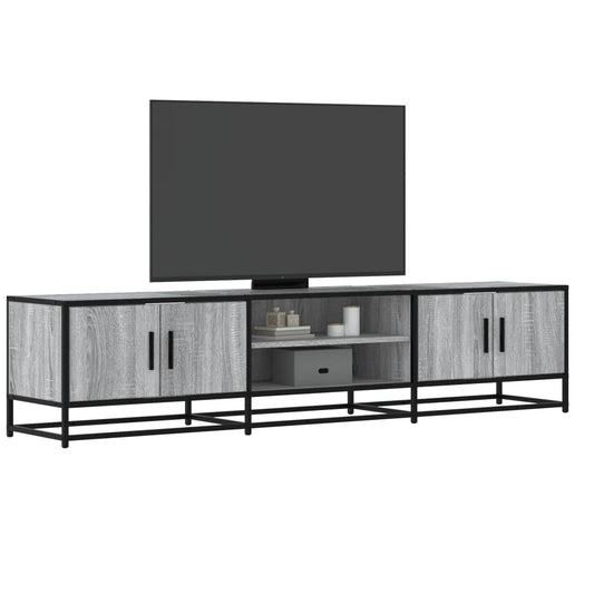 Mobile Porta TV Grigio Sonoma 180x35x41 cm in Truciolato - homemem39