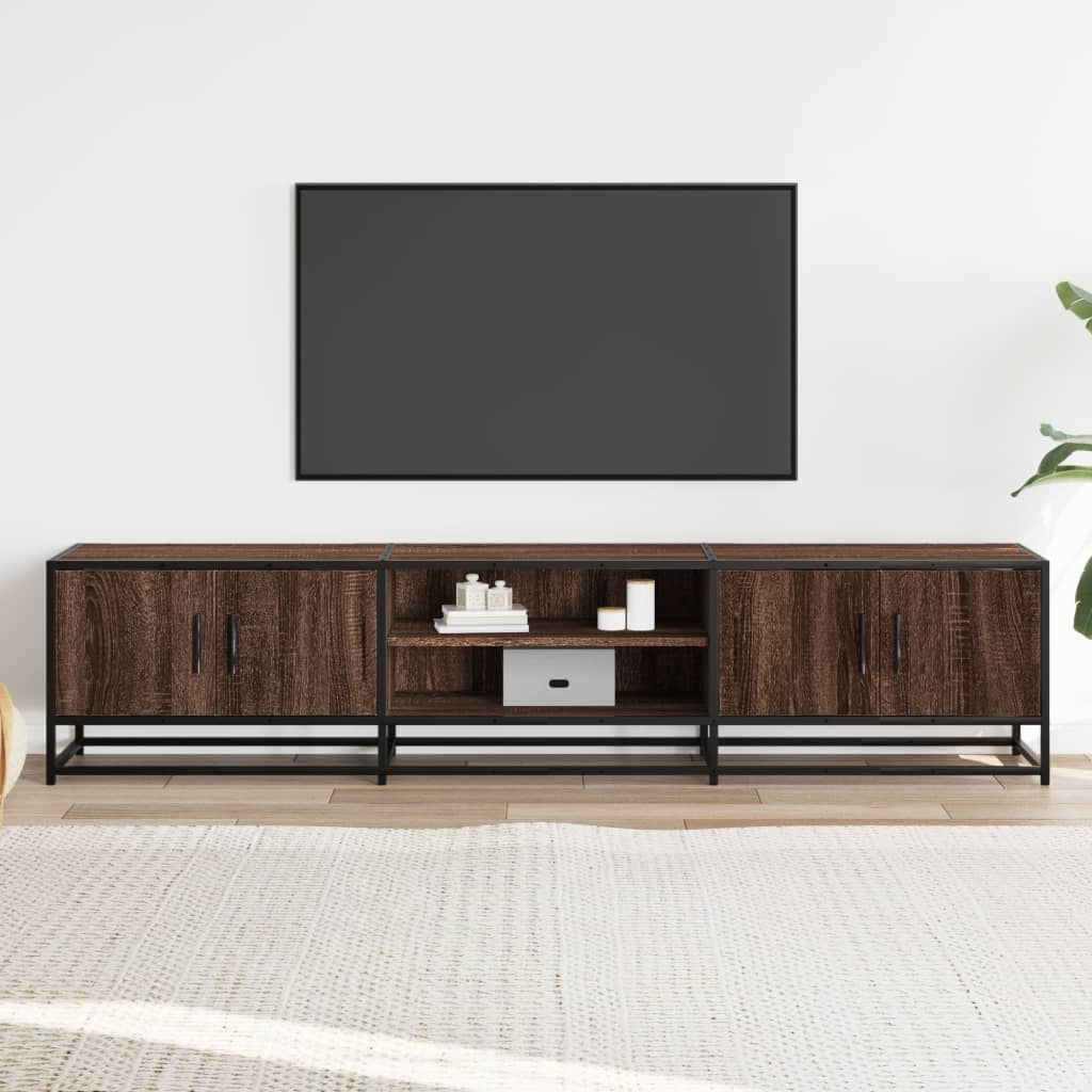 Mobile TV Rovere Marrone 180x35x41 cm in Truciolato - homemem39