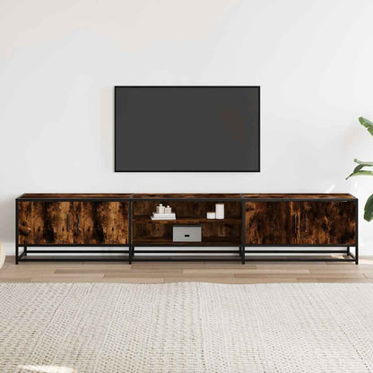 Mobile TV Rovere Fumo 210x35x41 cm in Truciolato - homemem39