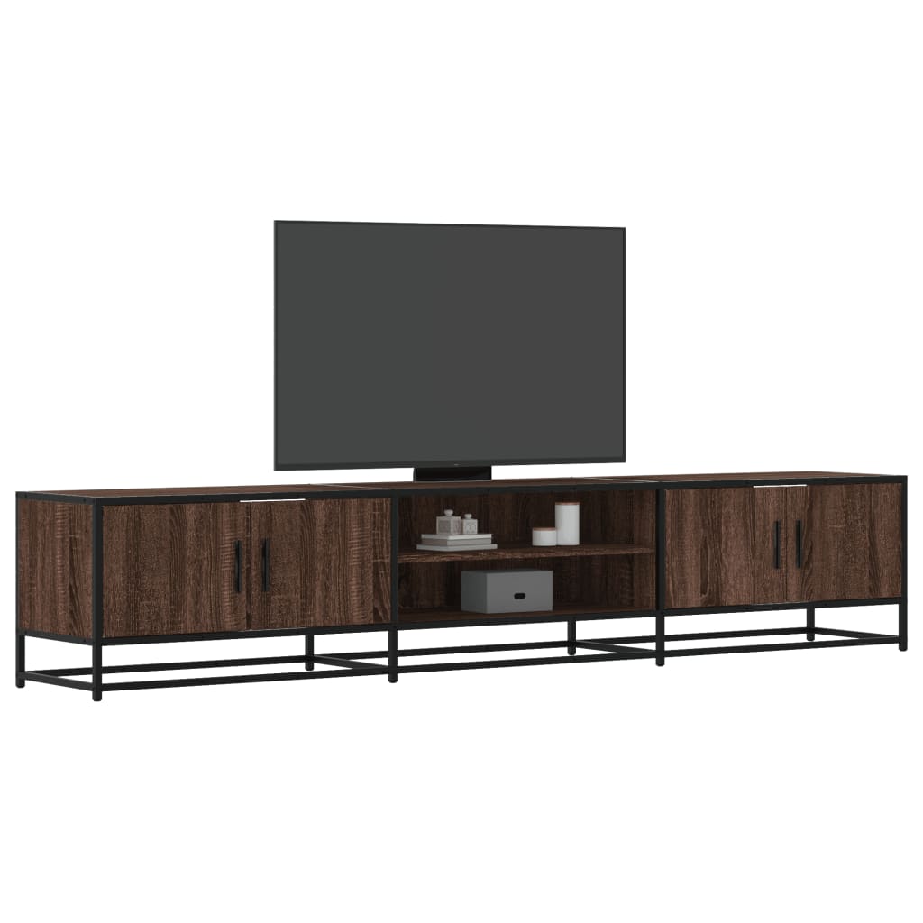 Mobile TV Rovere Marrone 210x35x41 cm in Truciolato - homemem39