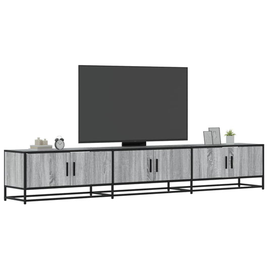 Mobile TV Grigio Sonoma 240x35x41 cm in Legno Multistrato - homemem39