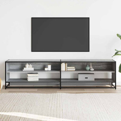 Mobile Porta TV Grigio Sonoma 180,5x40x46 cm in Truciolato - homemem39