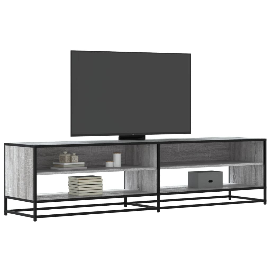 Mobile Porta TV Grigio Sonoma 180,5x40x46 cm in Truciolato - homemem39