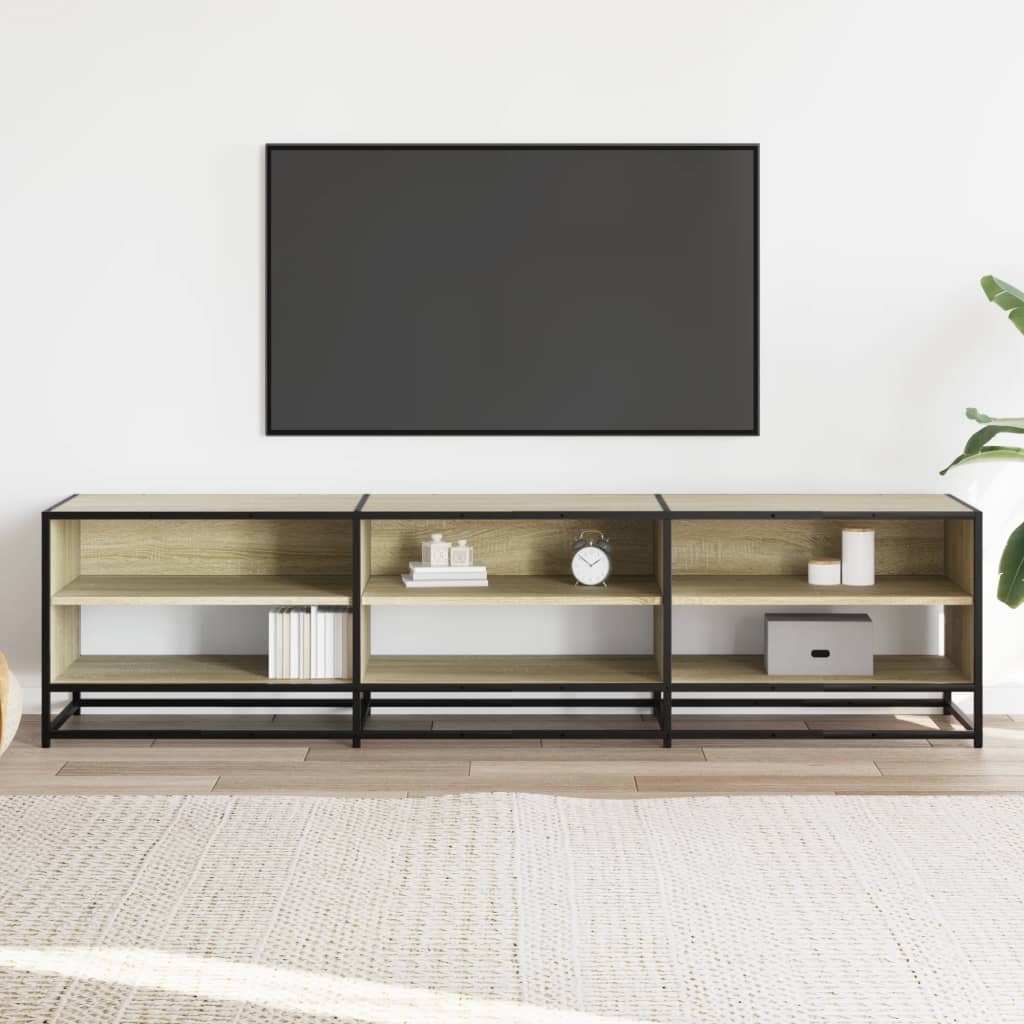 Mobile Porta TV Rovere Sonoma 180x40x46 cm in Truciolato - homemem39