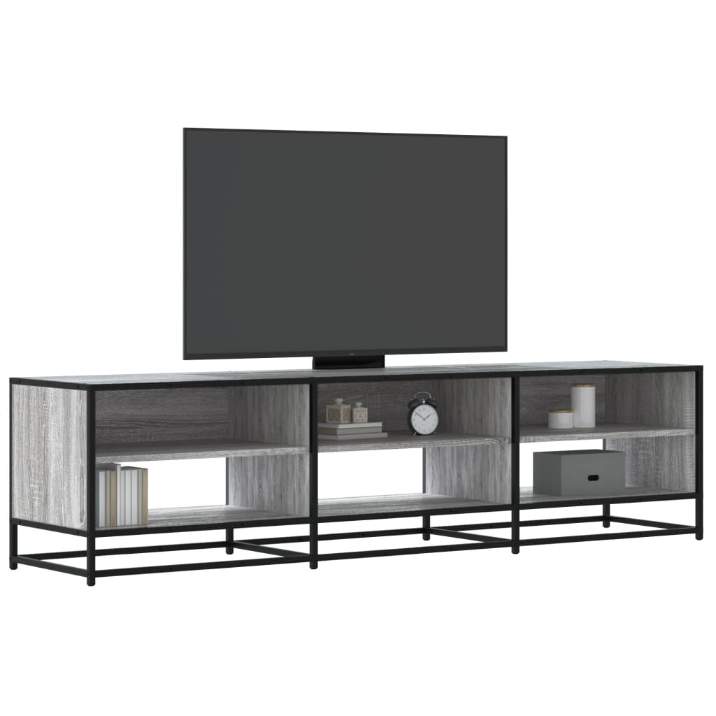 Mobile Porta TV Grigio Sonoma 180x40x46 cm in Truciolato - homemem39