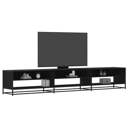Mobile Porta TV Nero 270x40x46 cm in Truciolato - homemem39
