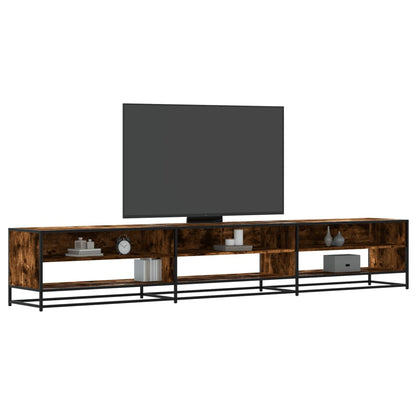 Mobile Porta TV Rovere Fumo 270x40x46 cm in Truciolato