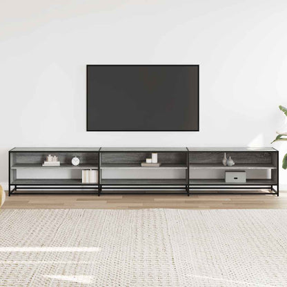 Mobile Porta TV Grigio Sonoma 270x40x46 cm in Truciolato - homemem39