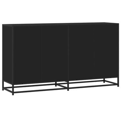 Credenza Nera 134x35x76 cm in Truciolato