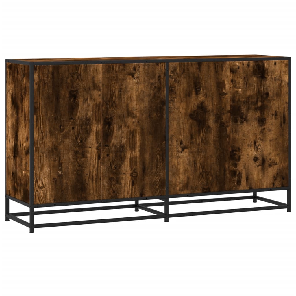 Credenza Rovere Fumo 134x35x76 cm in Truciolato - homemem39