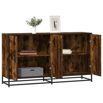 Credenza Rovere Fumo 134x35x76 cm in Truciolato - homemem39