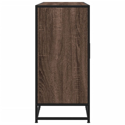 Credenza Rovere Marrone 134x35x76 cm in Truciolato - homemem39