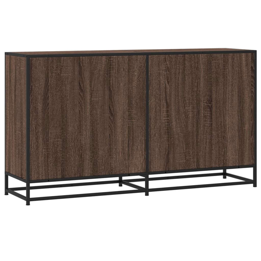 Credenza Rovere Marrone 134x35x76 cm in Truciolato - homemem39