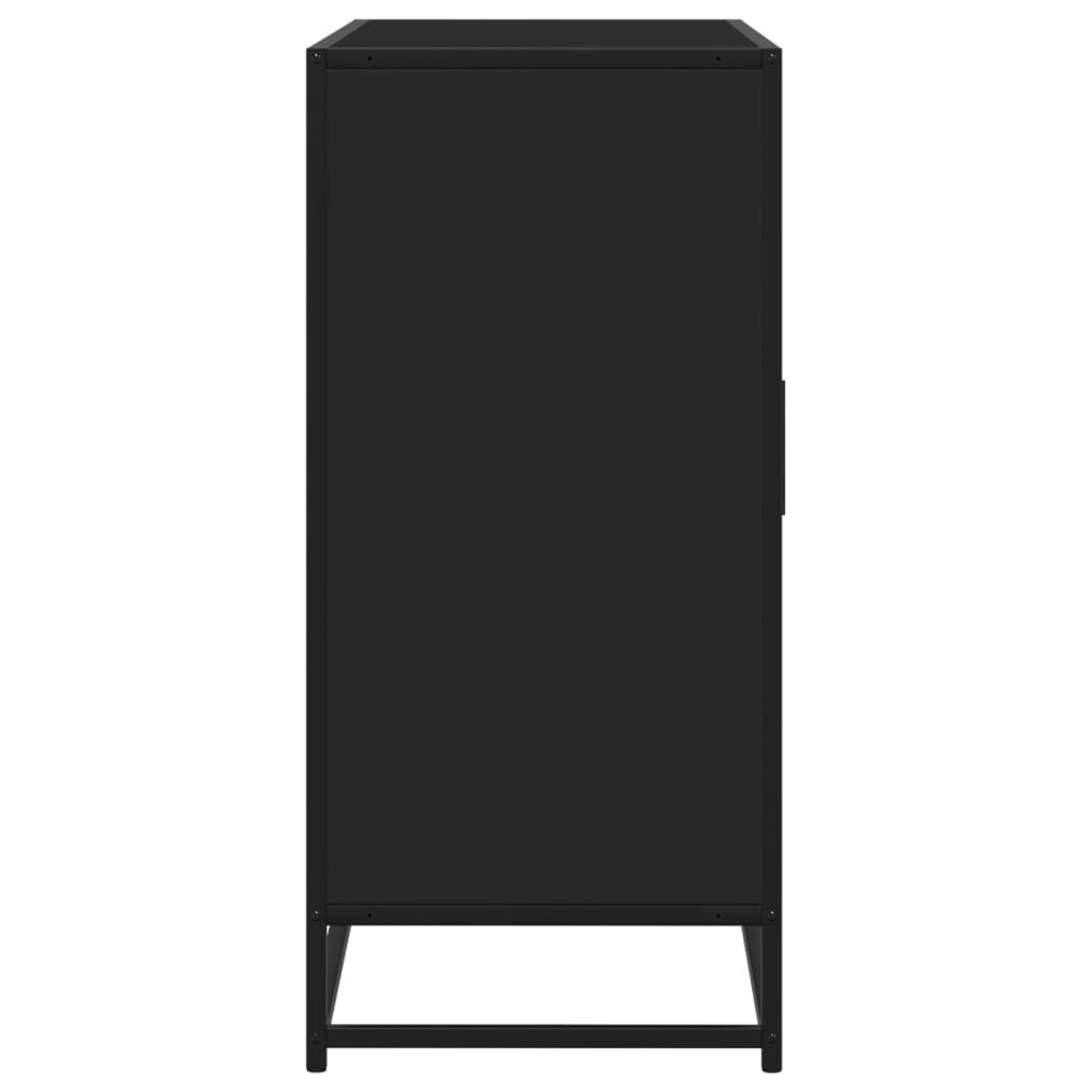 Credenza Nera 92x35x76 cm in Legno Multistrato - homemem39
