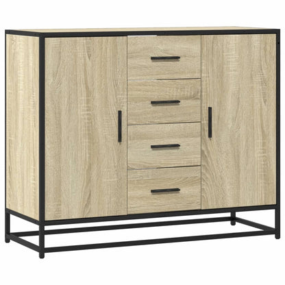 Credenza Rovere Sonoma 92x35x76 cm in Legno Multistrato - homemem39
