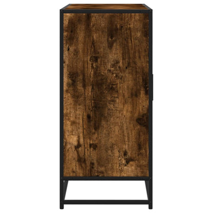 Credenza Rovere Fumo 92x35x76 cm in Legno Multistrato - homemem39