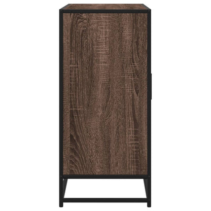 Credenza Rovere Marrone 92x35x76 cm in Legno Multistrato - homemem39