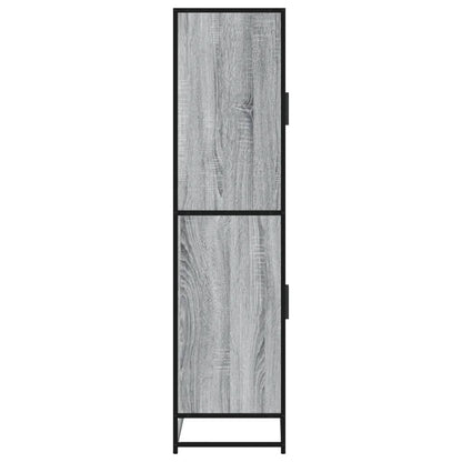 Credenza Grigio Sonoma 68x35x139 cm in Truciolato - homemem39