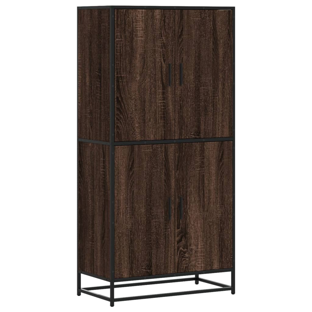 Credenza Rovere Marrone 68x35x139 cm in Truciolato - homemem39