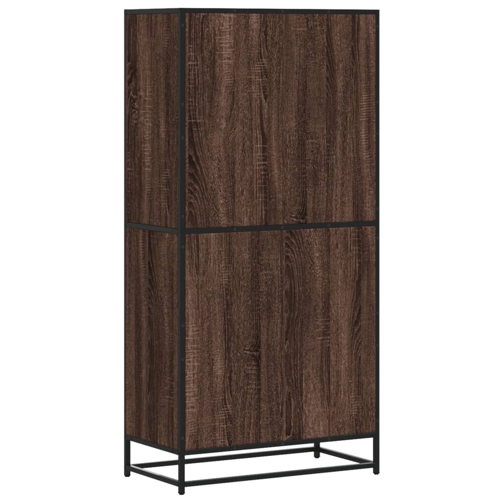 Credenza Rovere Marrone 68x35x139 cm in Truciolato - homemem39