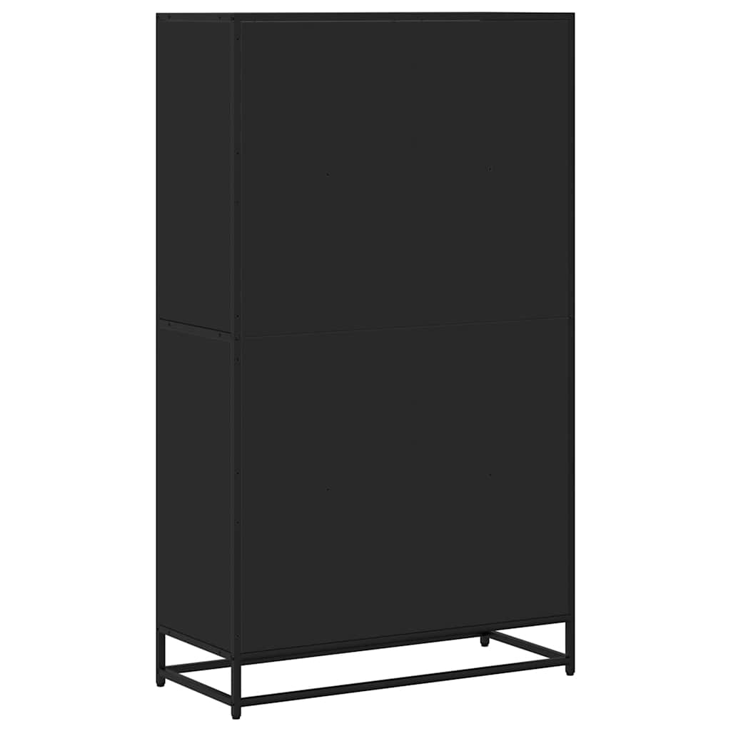 Libreria Nera 80,5x35x139 cm in Truciolato | homemem39