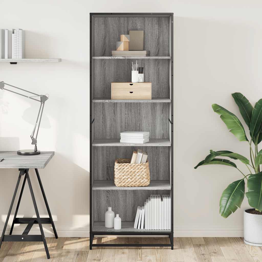 Libreria Grigio Sonoma 60x35x170,5 cm in Truciolato | homemem39