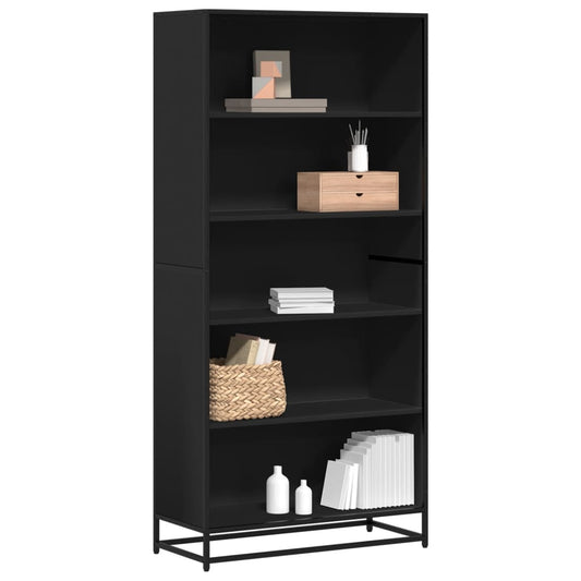 Libreria Nera 80,5x35x170,5 cm in Truciolato | homemem39