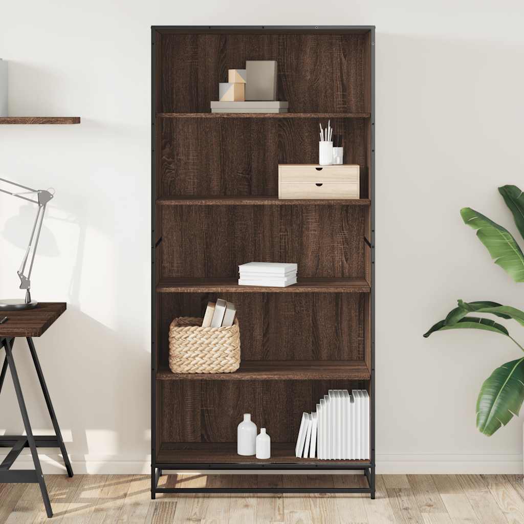 Libreria Rovere Marrone 80,5x35x170,5 cm in Truciolato | homemem39