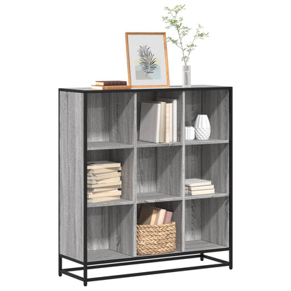 Libreria Grigio Sonoma 97,5x33x107,5 cm Multistrato e Metallo | homemem39
