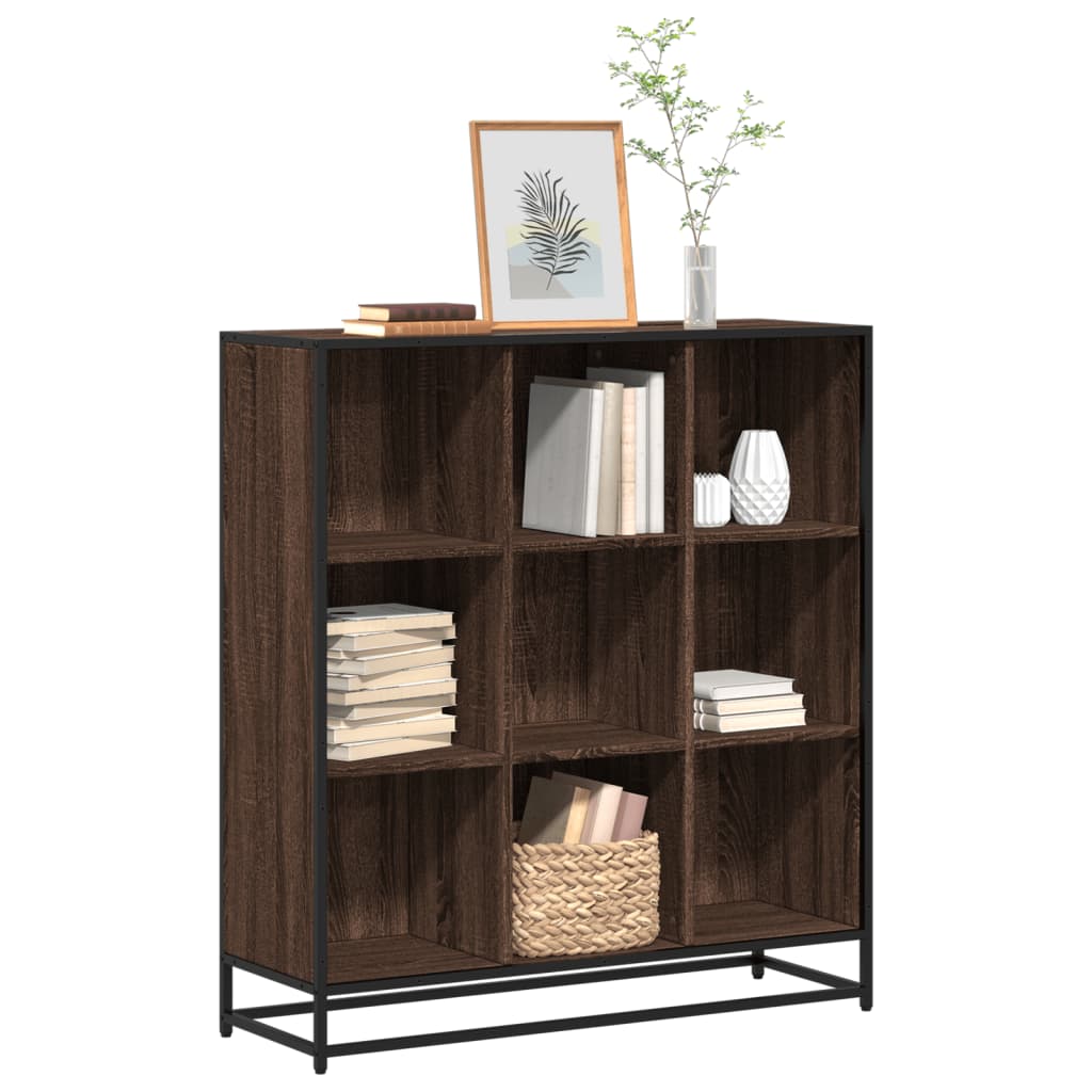 Libreria Rovere Marrone 97,5x33x107,5 cm Multistrato e Metallo | homemem39