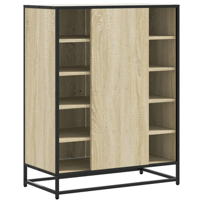 Scarpiera Rovere Sonoma 75x38x97,5 cm Legno Multistrato Metallo - homemem39