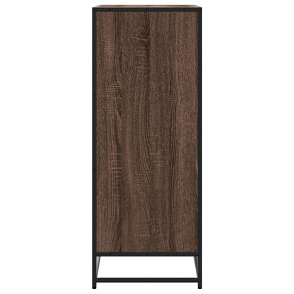 Scarpiera Rovere Marrone 75x38x97,5cm Legno Multistrato Metallo | homemem39