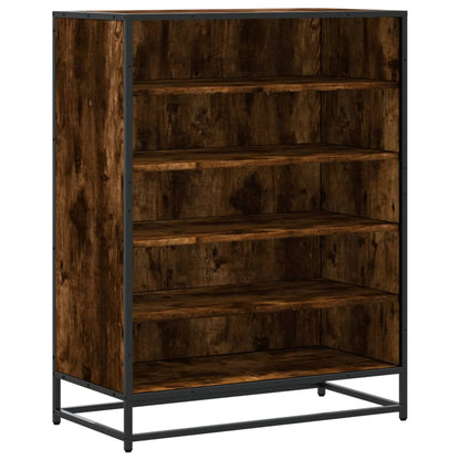 Scarpiera Rovere Fumo 75x38x97,5 cm Legno Multistrato Metallo - homemem39