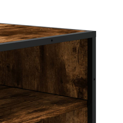 Scarpiera Rovere Fumo 75x38x97,5 cm Legno Multistrato Metallo | homemem39