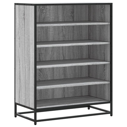 Scarpiera Grigio Sonoma 75x38x97,5 cm Legno Multistrato Metallo - homemem39
