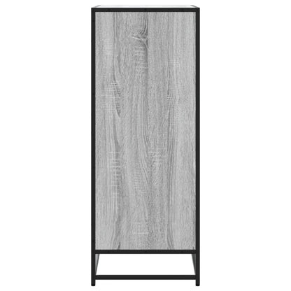 Scarpiera Grigio Sonoma 75x38x97,5 cm Legno Multistrato Metallo - homemem39