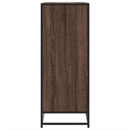 Scarpiera Rovere Marrone 75x38x97,5cm Legno Multistrato Metallo - homemem39