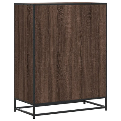 Scarpiera Rovere Marrone 75x38x97,5cm Legno Multistrato Metallo | homemem39