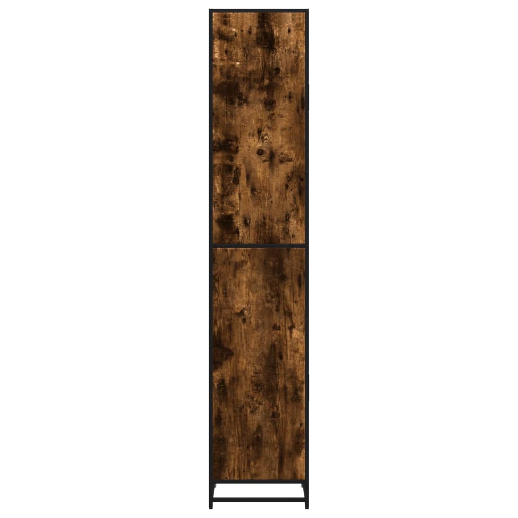 Mobile da Bagno Fumo 35x37,5x188,5 cm in Truciolato e Metallo | homemem39