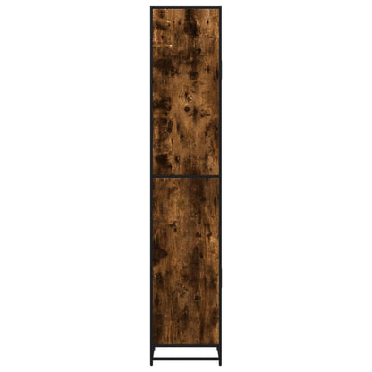 Mobile da Bagno Fumo 35x37,5x188,5 cm in Truciolato e Metallo | homemem39