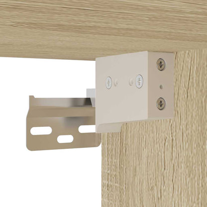 Set Mobili da Bagno 2 pz Rovere Sonoma in Legno Multistrato | homemem39