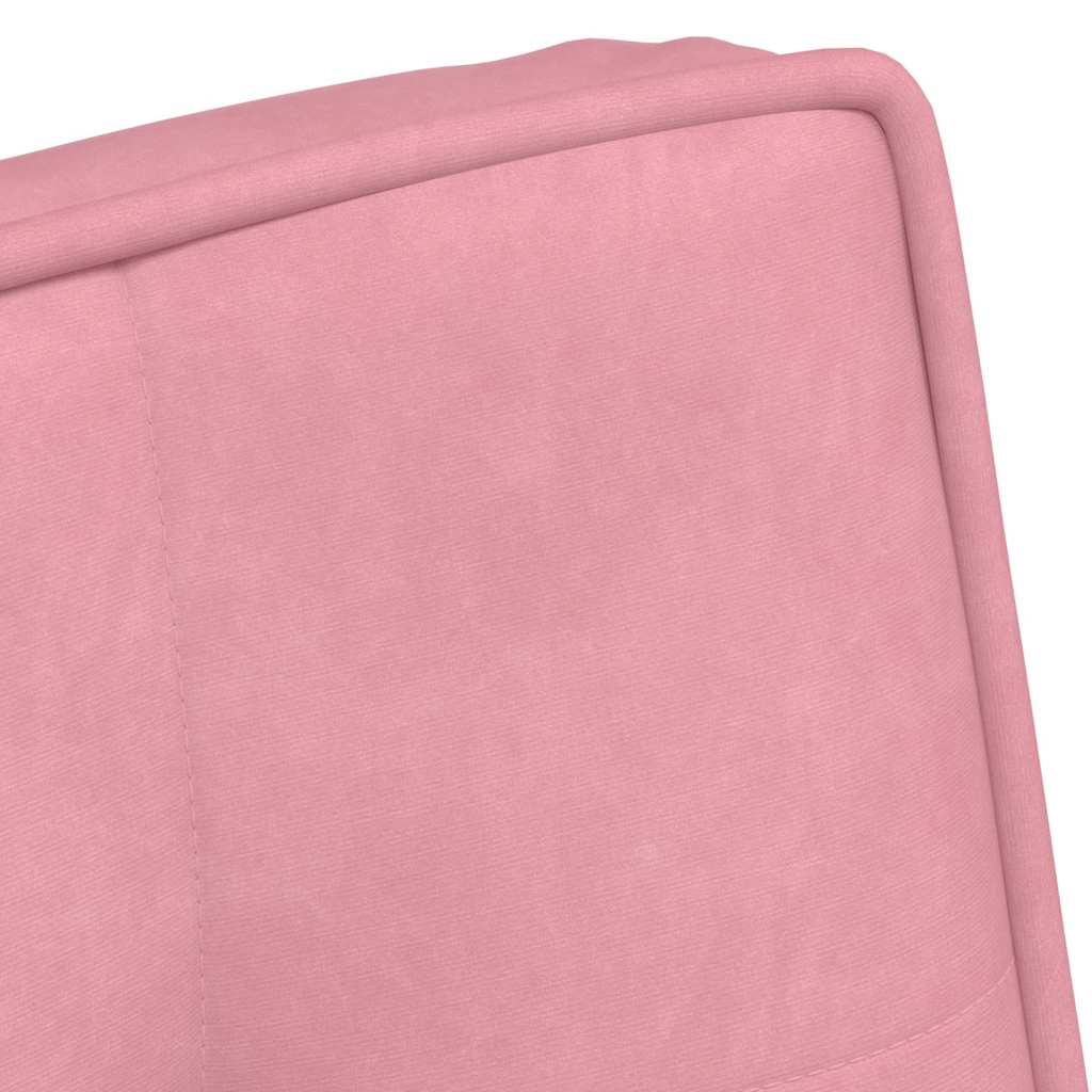 Poltrona Relax 64x74x84 cm Rosa in Velluto - homemem39