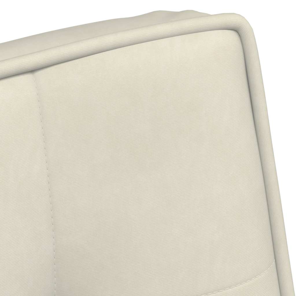Poltrona Relax 64x74x84 cm Crema in Velluto - homemem39